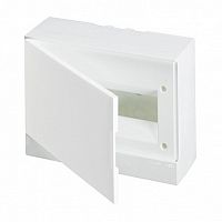 Распределительный шкаф Basic E, 12 мод., IP40, навесной, пластик, белая дверь, с клеммами |  код. BEW401212 |  ABB